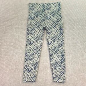 SPANX Kids Blue and Gray Patterned Leggings
